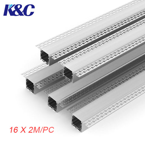 2M 6.6FT Recessed Trimless LED Profiles For Ceiling and Wall Lighting